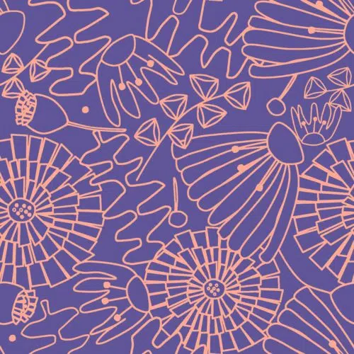 NERIDA HANSEN: FINE POPLIN EDEN Purple