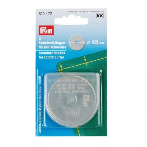 Prym: 3 Ersatzklingen für Rollschneider 45 mm
