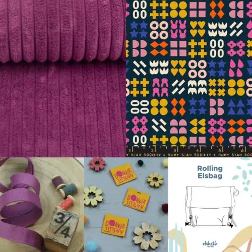 Nähset Tasche Rolling Elsbag – komplett mit Anleitung und Material wanja Magnolie