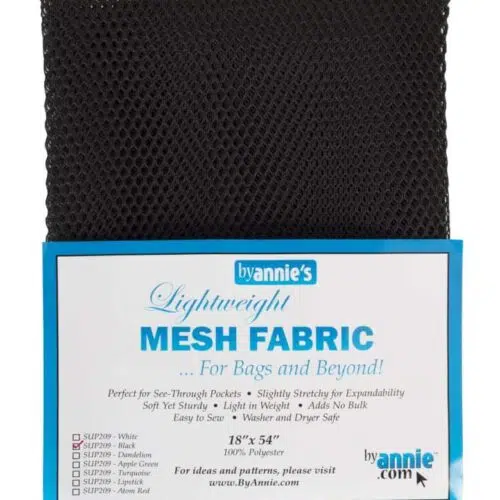 by annie´s Mesh Fabric Schwarz