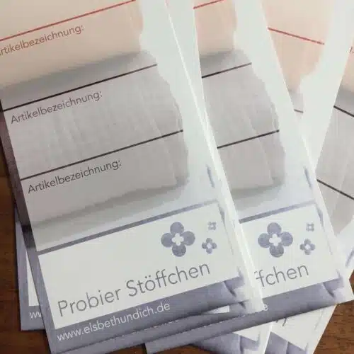 Stoffproben