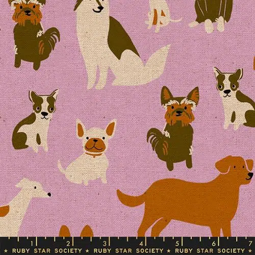 Ruby Star Society: Canvas "Dog Park Linen Macaron"