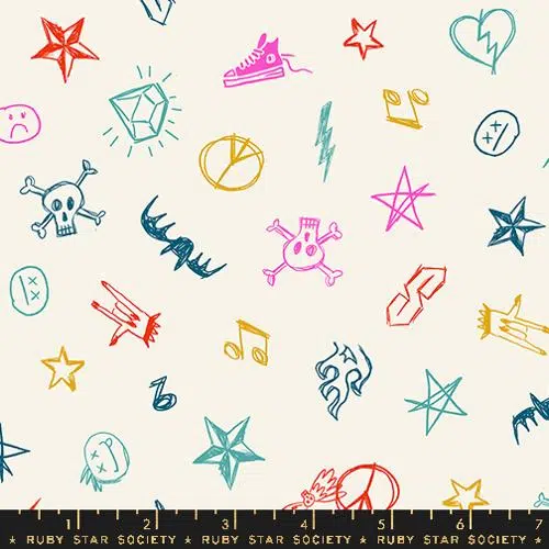 Ruby Star Society: "Teddy and the Bears" Groupie Novelty Doodles Natural