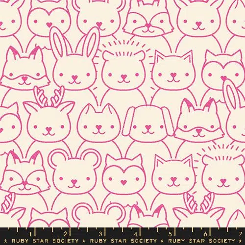 Ruby Star Society: "Woodland Park" Raspberry Animals
