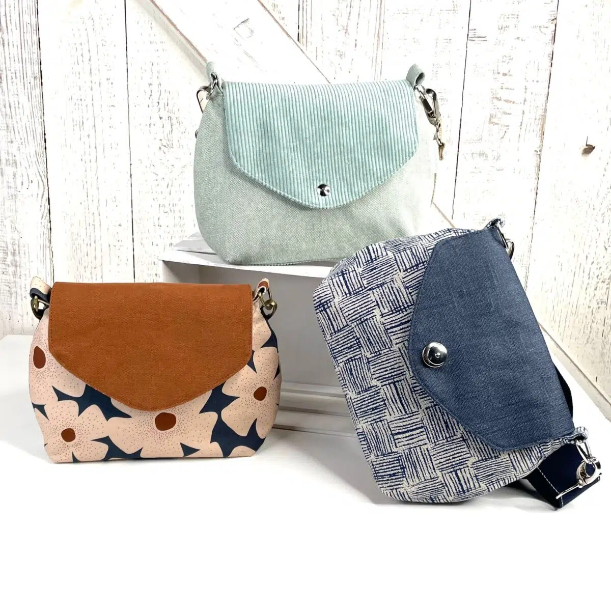 Nähset: Tasche Creativemadre "Anesa" Organic Jeans Gathering – Bild 2