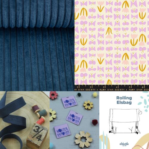 Nähset Tasche Rolling Elsbag – komplett mit Anleitung und Material Wanja Smaragd