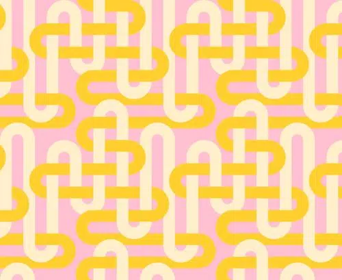 Patchworkstoff aus der Kollektion Groove – Emily van Hoof Stoffe Moda bei Elsbeth und ich Woven Geometrics in Sorbet