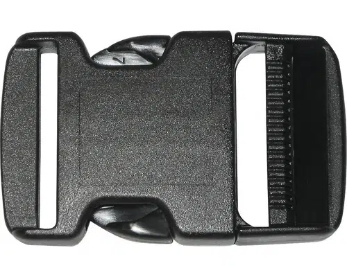 Steckschnalle für Gurte 3cm schwarz Kunststoff