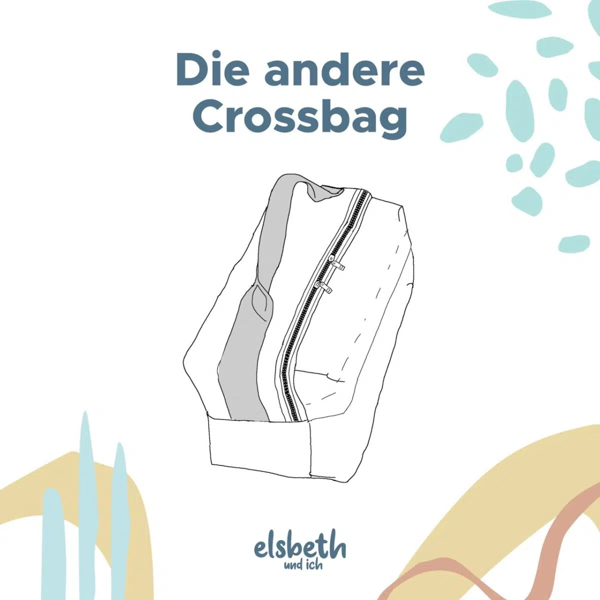 Papierschnittmuster: "Die andere Crossbag" von meinanderesich