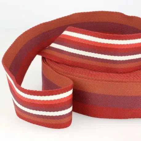 Gurtband 4cm breit: 2-seitig Bordeaux