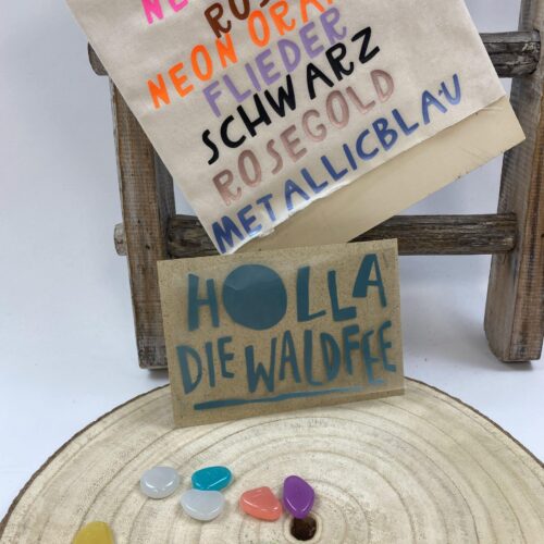 Plott "Holla die Waldfee" in 11 verschiedenen Farben
