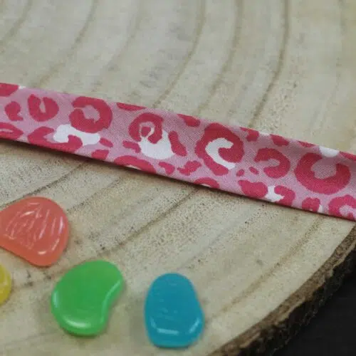 Baumwoll-Schrägband Leo Pink/Rosa