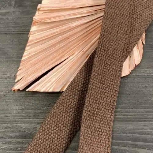 Baumwollgurtband 3cm breit: Dunkelbraun