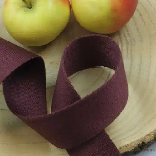Baumwollgurtband 4cm breit: Bordeaux