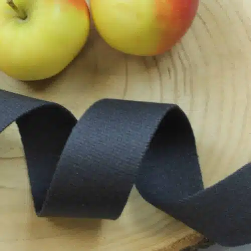 Baumwollgurtband 4cm breit: Anthrazit
