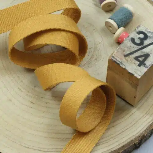 Gurtband 25mm breit: Ocker