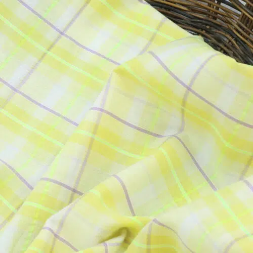 Katia: Baumwolle "Fluor Madras Neon & Yellow"