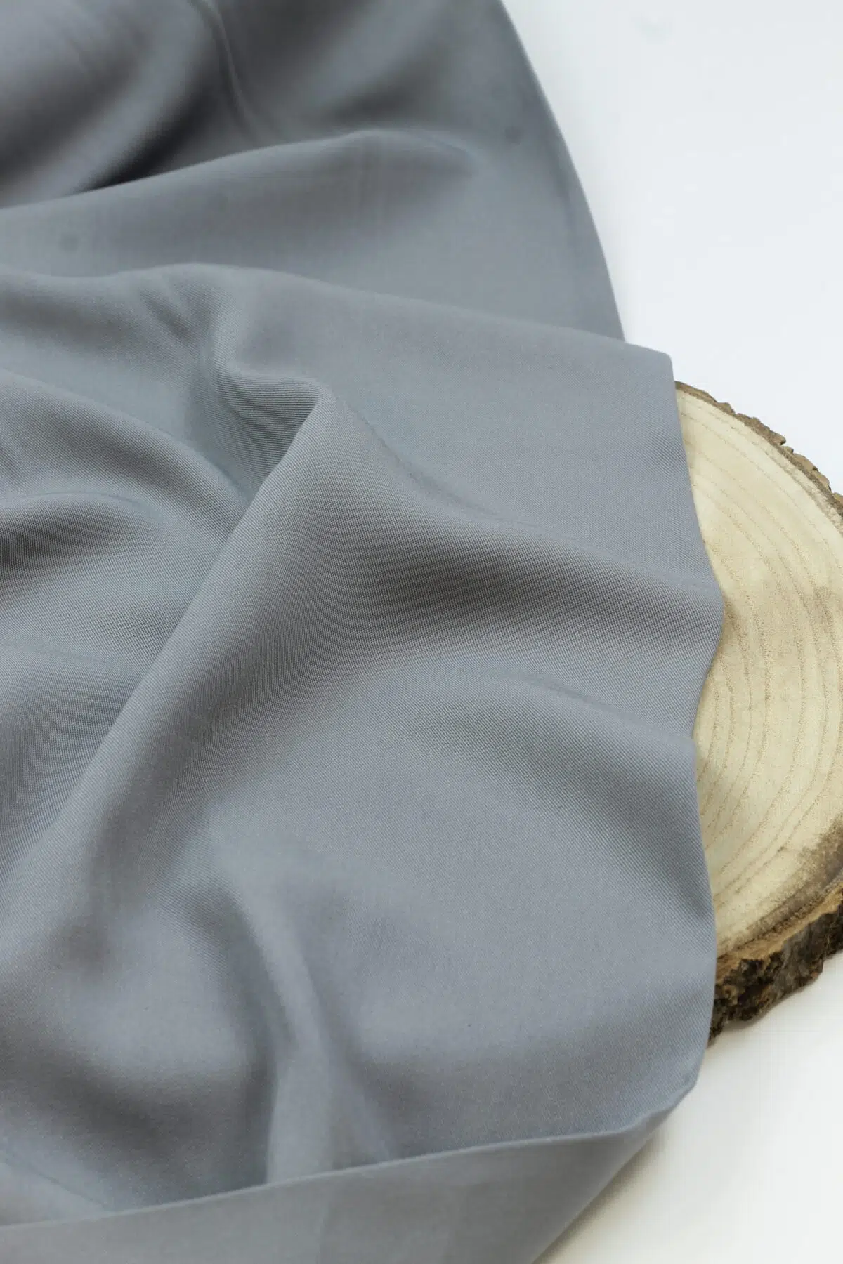 Fließender Viskose-Twill Stoff Meterware, perfekt für DIY-Kleidung und Sommerkleidung, Stoffe Bochum, Elsbeth & Ich, Stoffgeschäft; uni mid grey