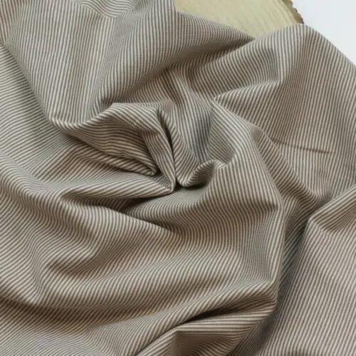 Swafing: Jersey "Bella" Mini Ringel Taupe ***Reststück 1,60m***