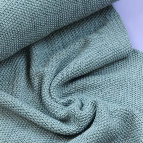 Swafing: Baumwollstrickstoff "Elisa" Aqua ***Reststück 0,55m***