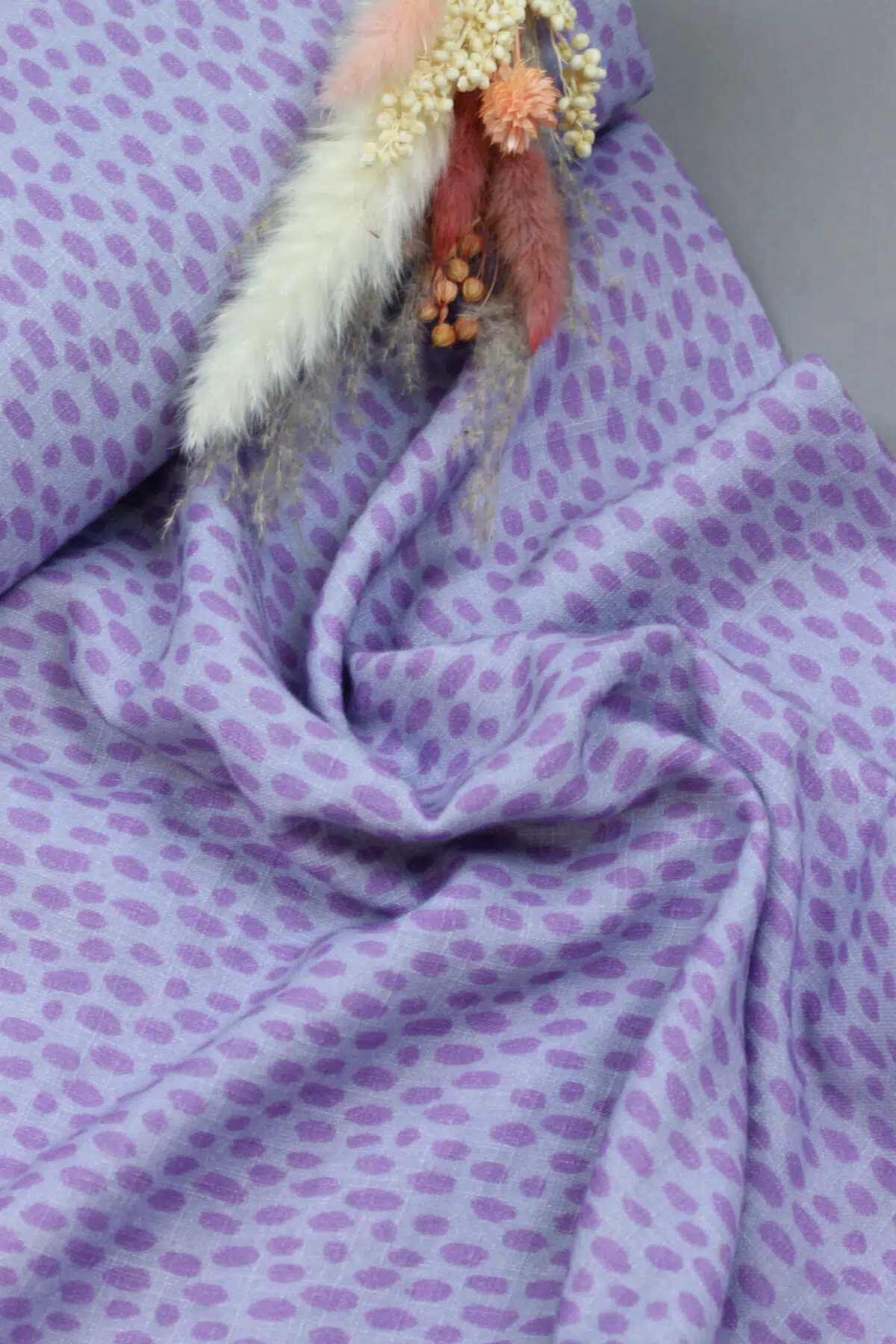 Swafing: Double Gauze Musselin "Brush by Cherry Picking" lilac ***RESTSTÜCK 150cm***