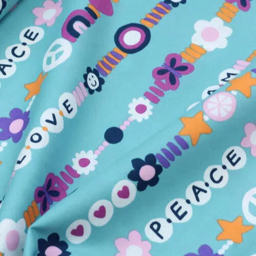 Baumwolle "Love" Darkmint