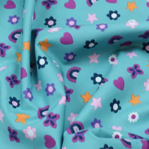 Baumwolle "Funny" Darkmint