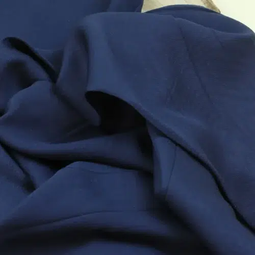 Fließender Viskose-Twill Stoff Meterware, perfekt für DIY-Kleidung und Sommerkleidung, Stoffe Bochum, Elsbeth & Ich, Stoffgeschäft; uni dark Navy