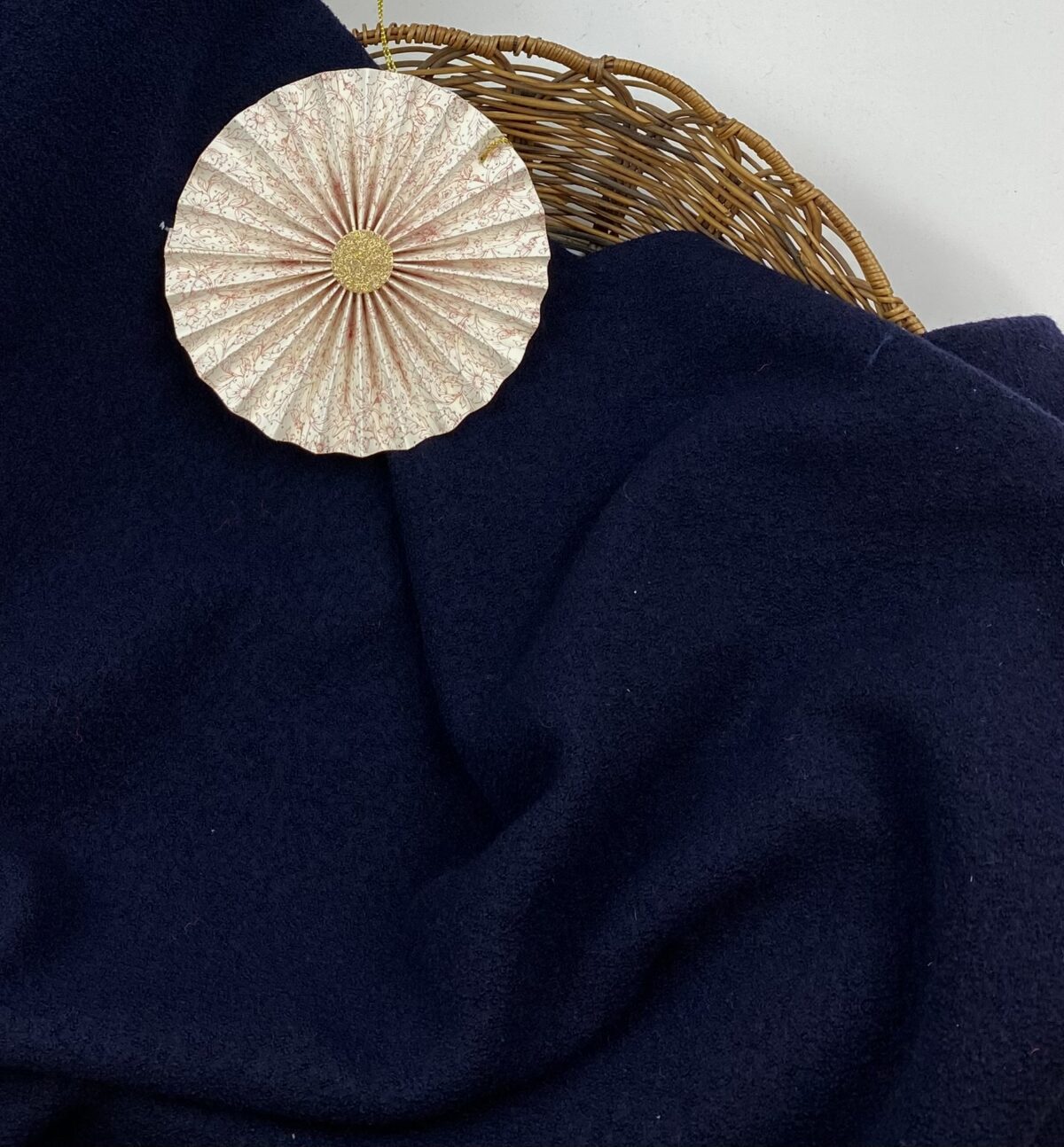 Italienischer Deadstock: Merino Walk "Navy" ***RESTSTÜCK 80cm***