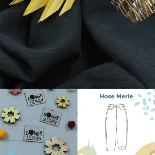 Elsbeth und ich – Hose Merle in Barrel-Stil selbst genäht schwarz