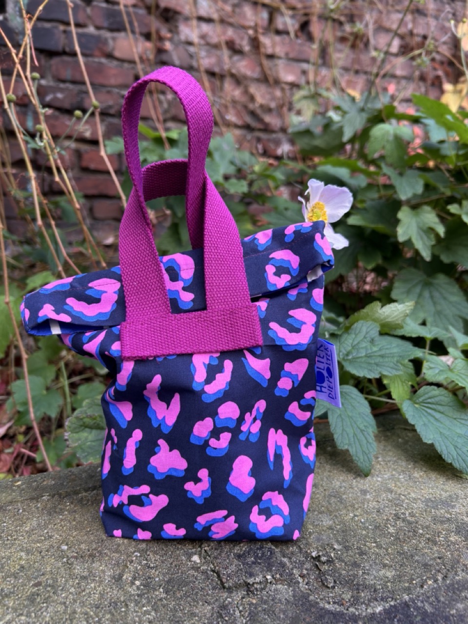 nähset: 2 x kulturtasche "vergissmeinnicht" leo navy & abstract cobalt