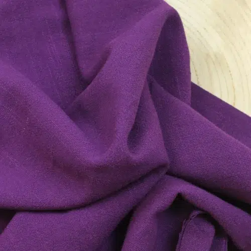 Swafing Stoff „Lissabon“ – Leinen Viskose in Purple