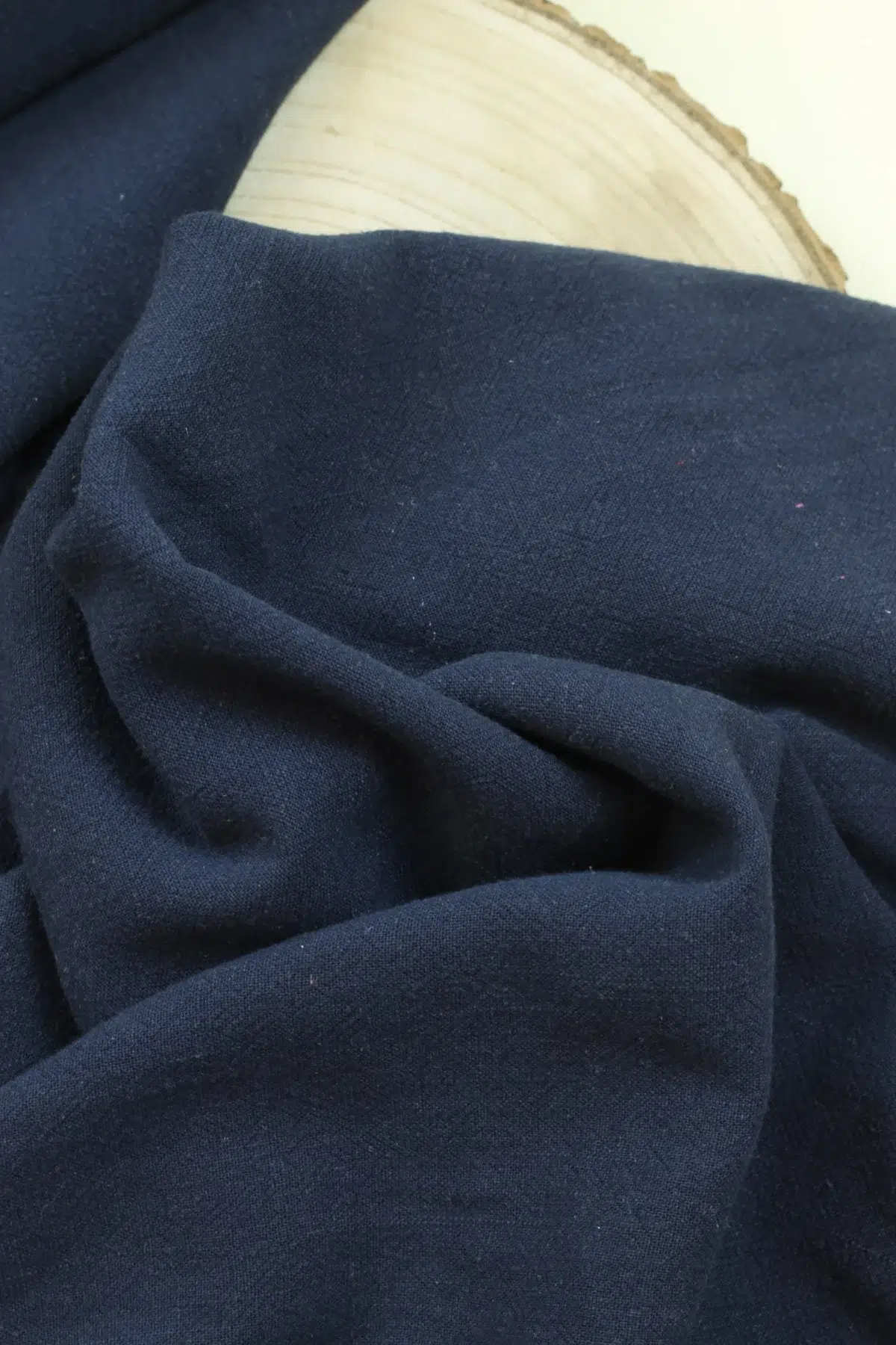 Swafing Stoff „Lissabon“ – Leinen Viskose in Navy