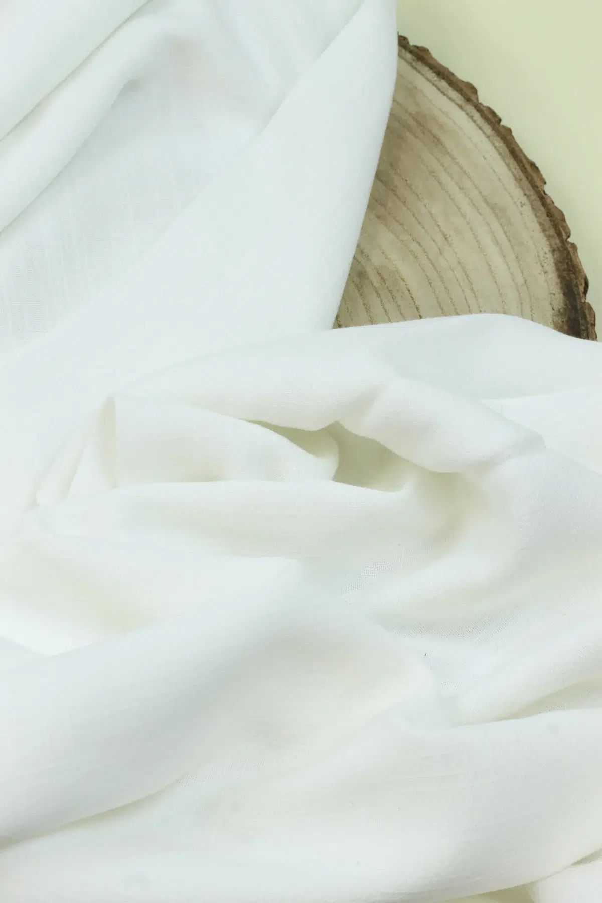 Swafing Stoff „Lissabon“ – Leinen Viskose in Offwhite