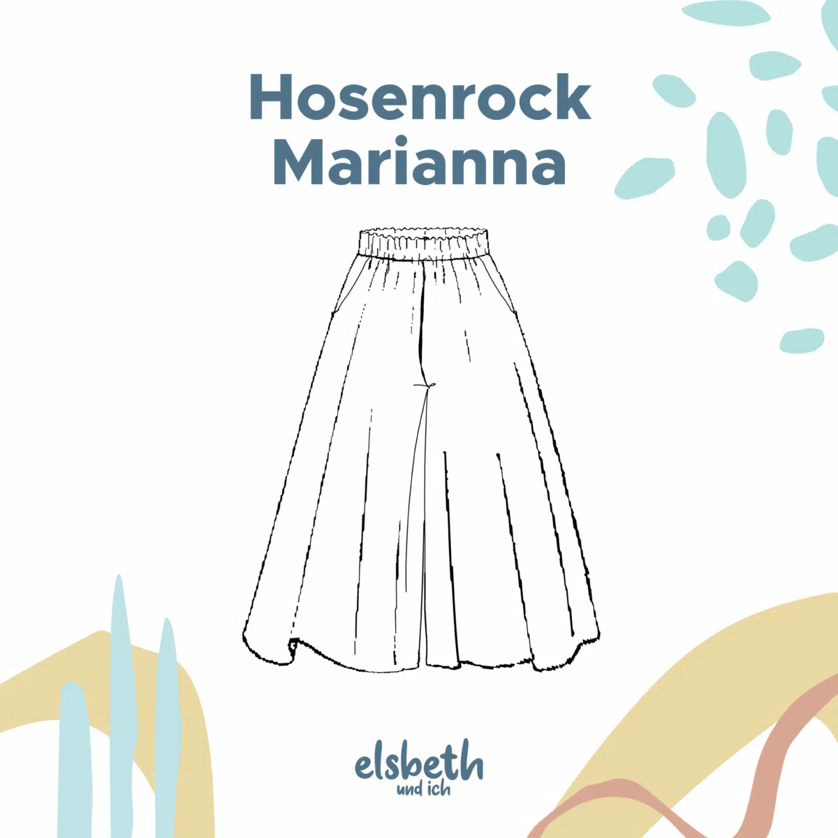 Schnittmuster Hosenrock nähen – Hosenrock Marianna von Elsbeth und ich