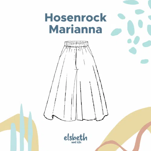 Schnittmuster Hosenrock nähen – Hosenrock Marianna von Elsbeth und ich